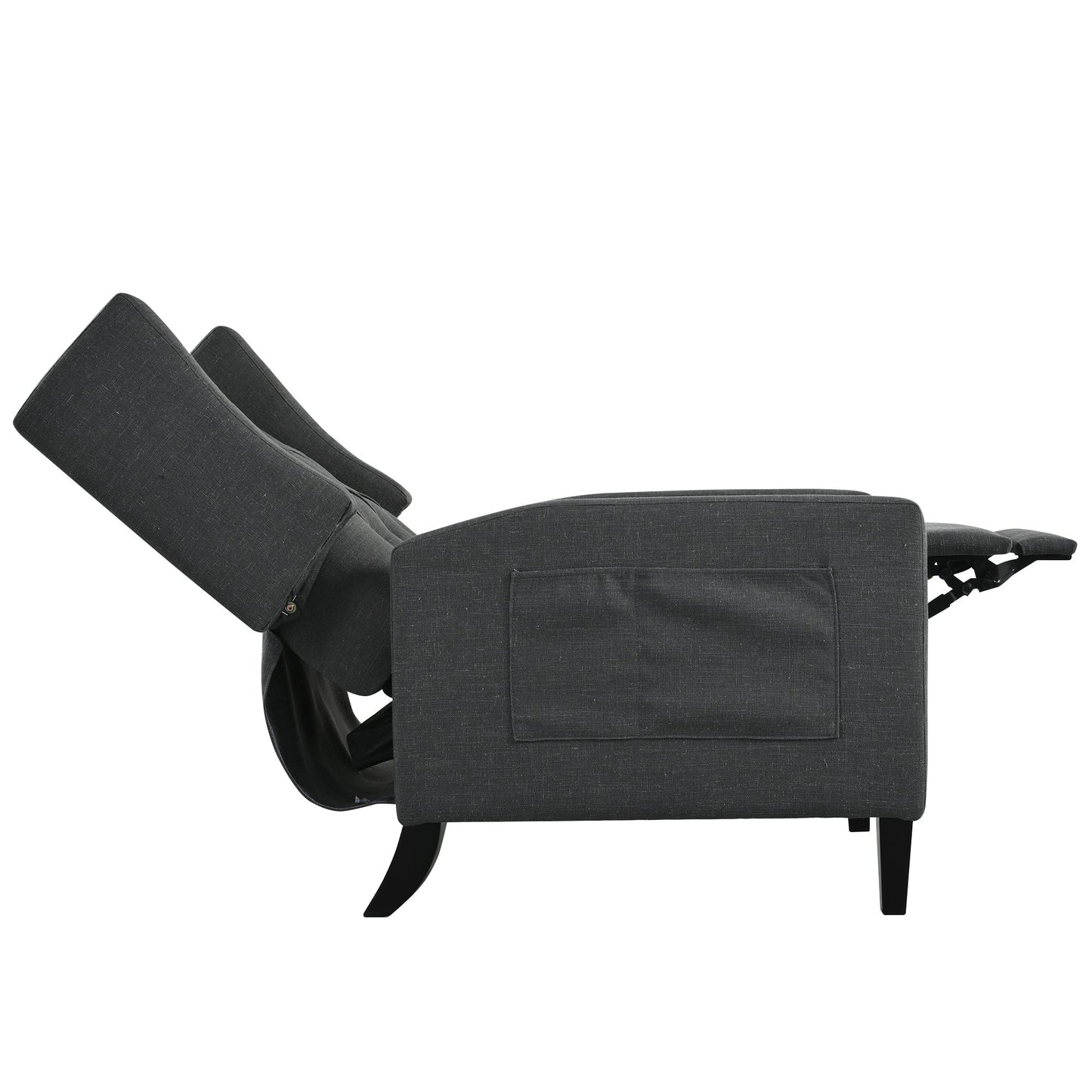 Fauteuil inclinable avec table d'appoint pliable et ports USB