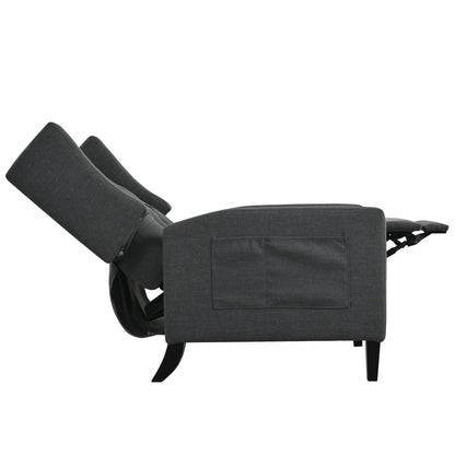 Fauteuil inclinable avec table d'appoint pliable et ports USB