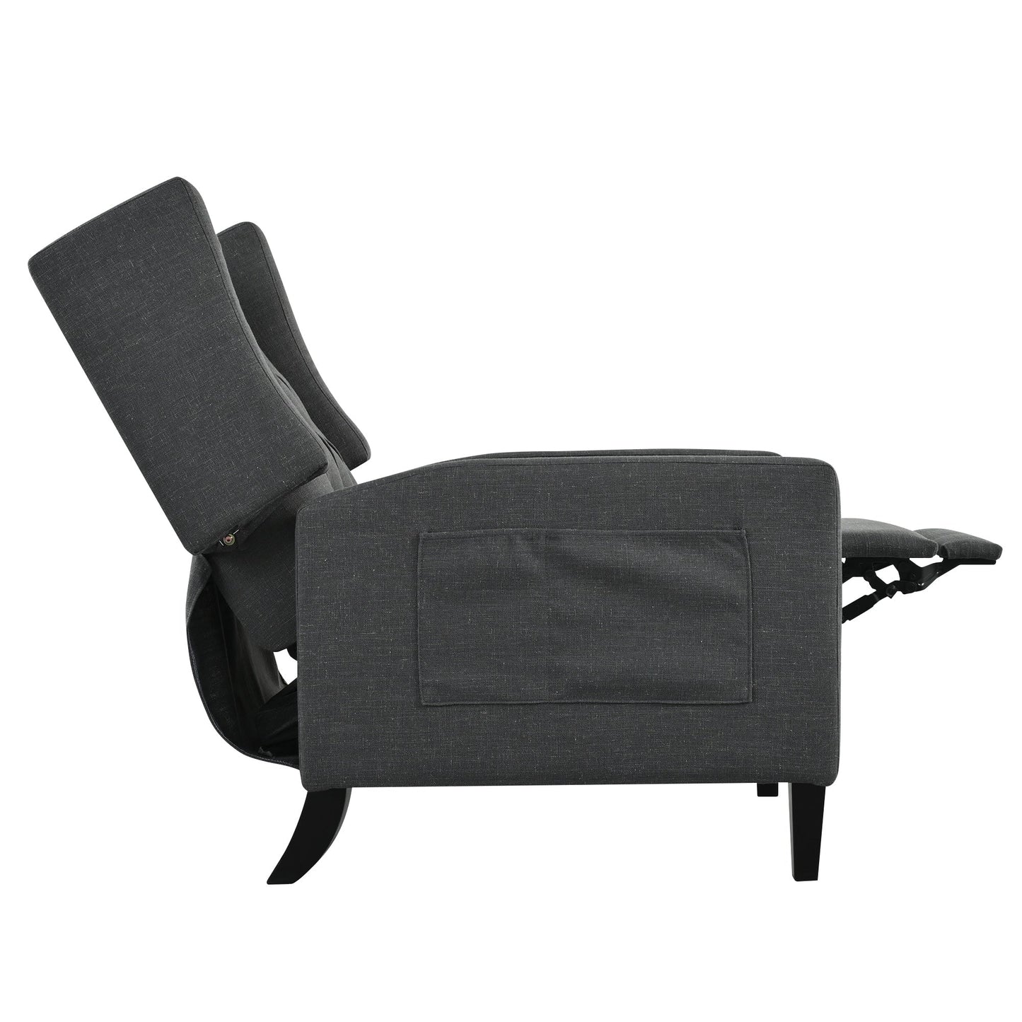 Fauteuil inclinable avec table d'appoint pliable et ports USB
