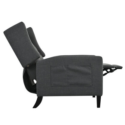 Fauteuil inclinable avec table d'appoint pliable et ports USB