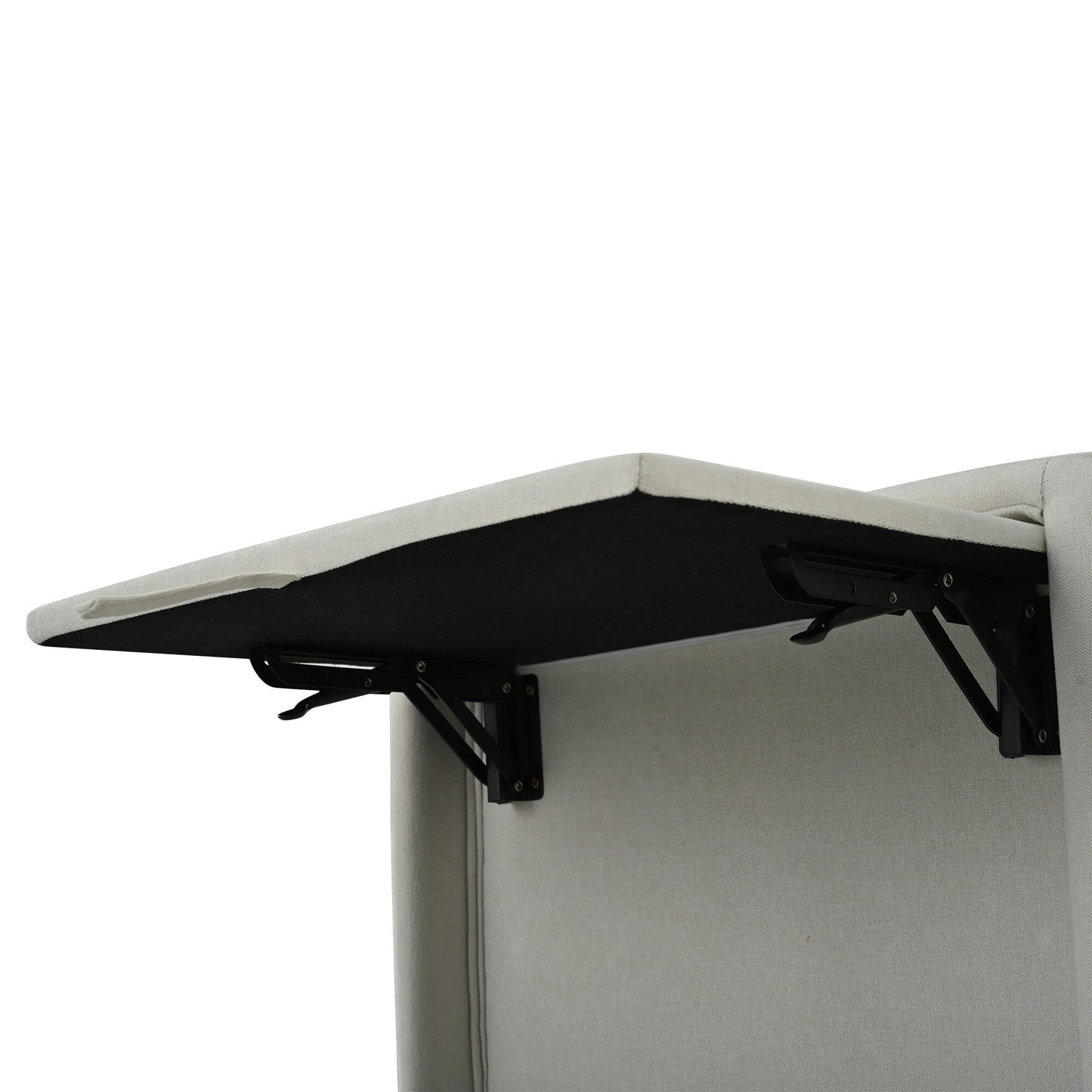 Fauteuil inclinable avec table d'appoint pliable et ports USB