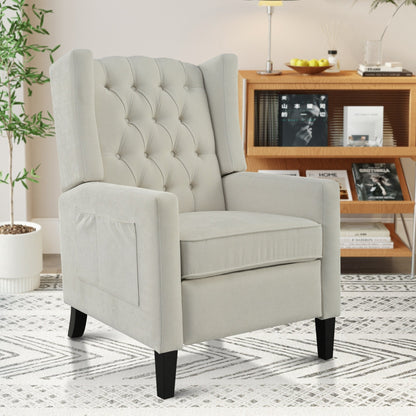 Fauteuil inclinable avec table d'appoint pliable et ports USB