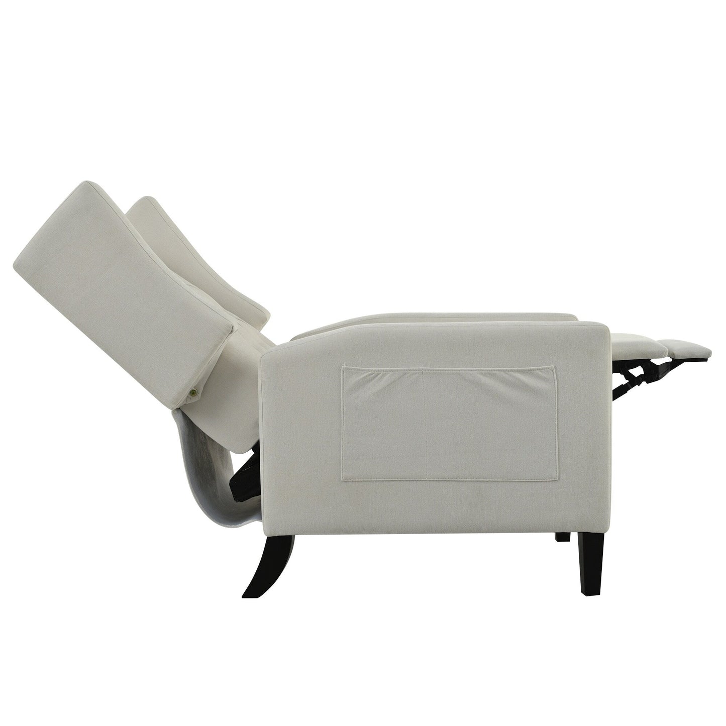 Fauteuil inclinable avec table d'appoint pliable et ports USB