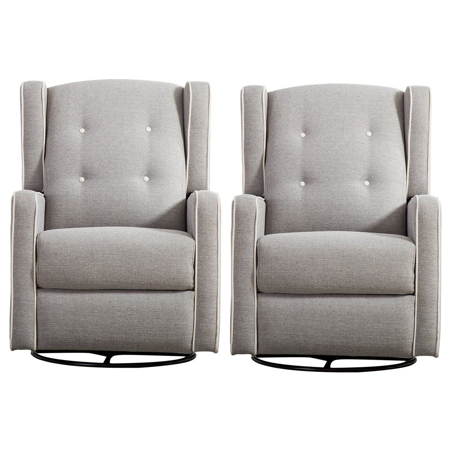 Fauteuil inclinable pivotant à bascule de course, siège simple, ensemble de deux