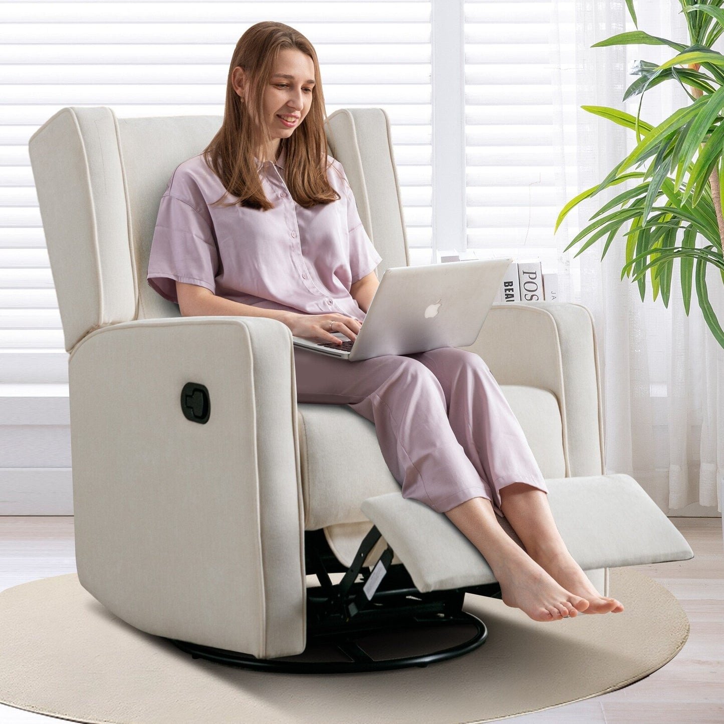 Fauteuil inclinable pivotant à bascule de course, siège simple, ensemble de deux