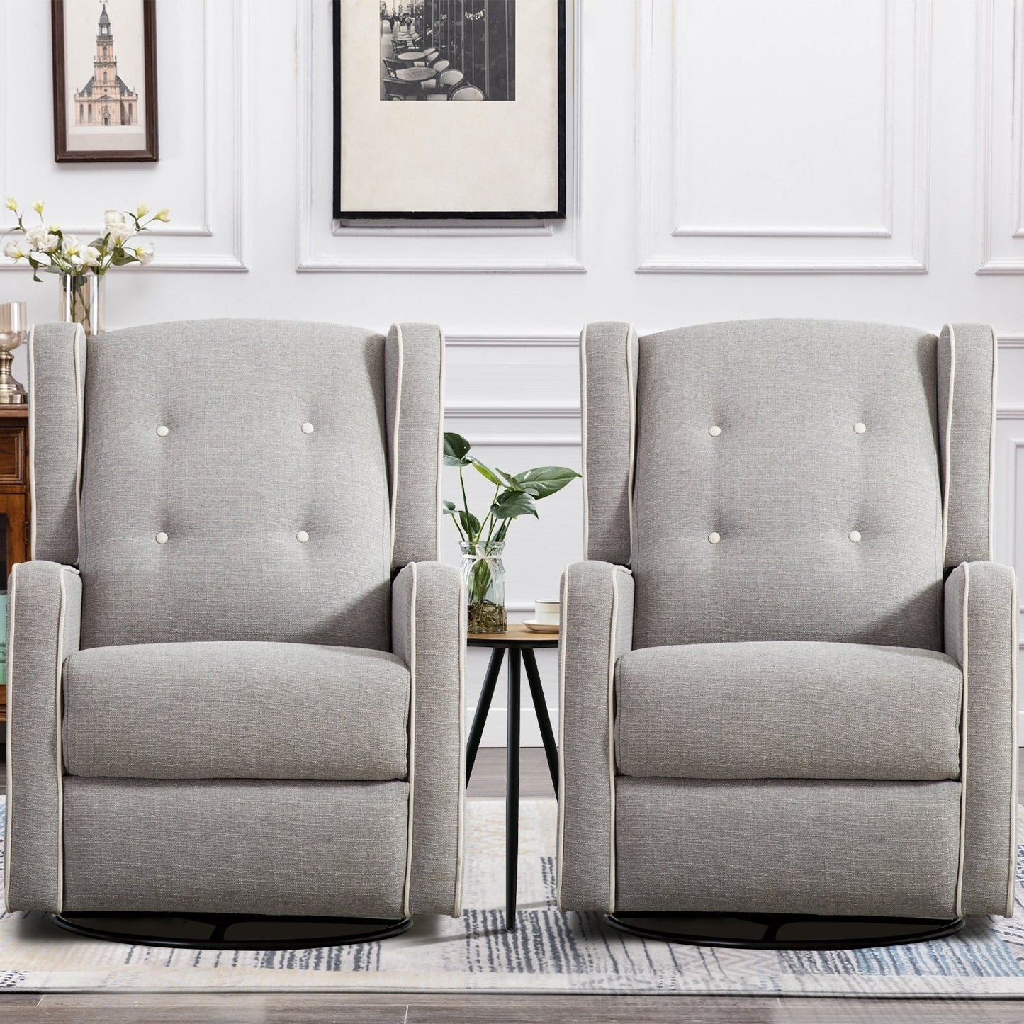 Fauteuil inclinable pivotant à bascule de course, siège simple, ensemble de deux