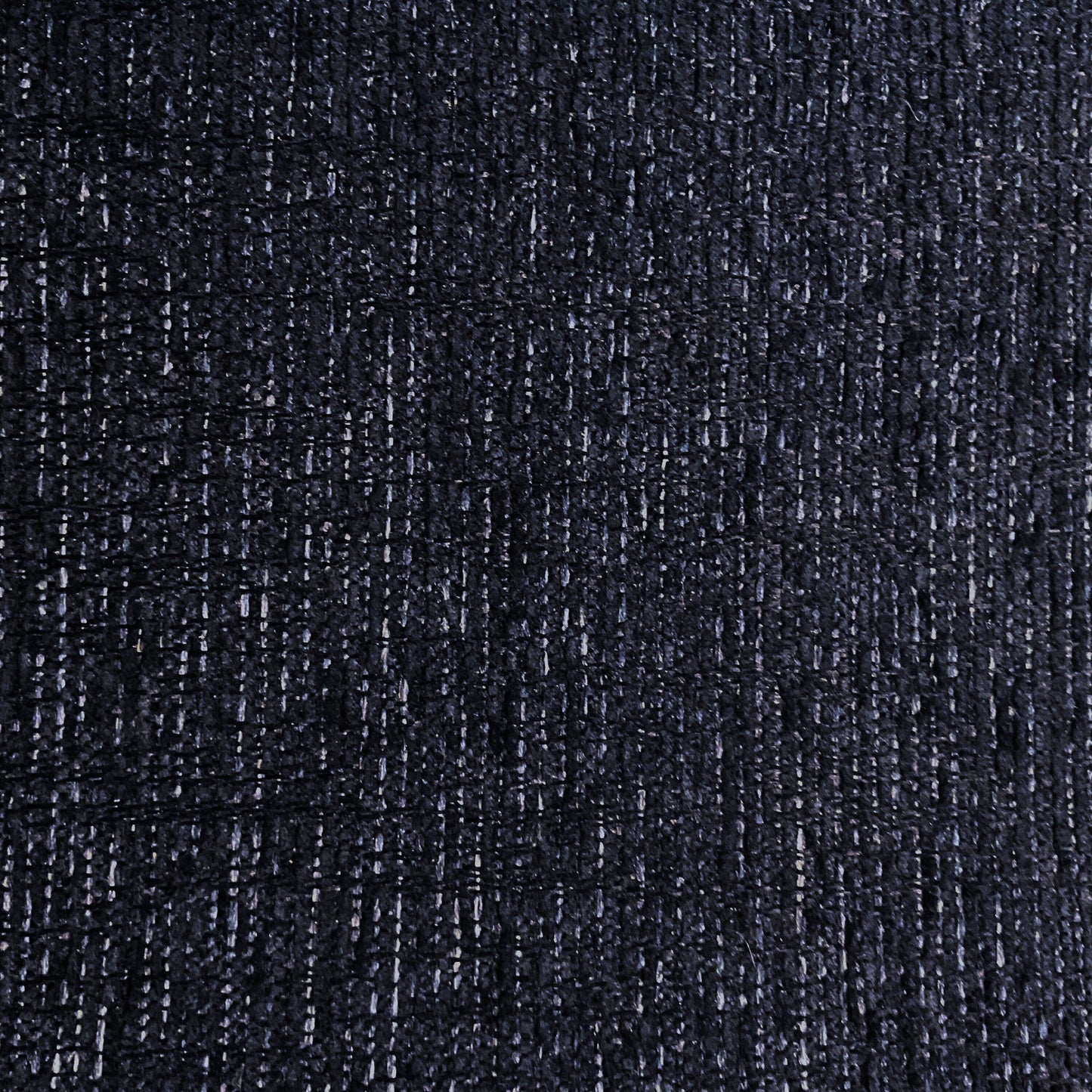 Canapé Raed, 2 coussins lombaires, 226 cm, bois massif, noir, polyester bleu