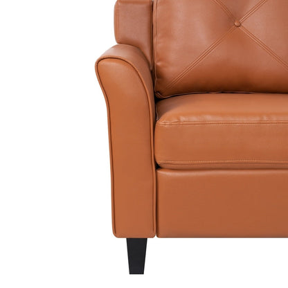 Canapé capitonné Raelynn, canapé moderne et abordable – Canapé en microfibre pour petits espaces, salon, chambre