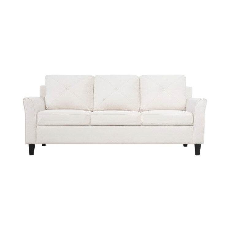 Canapé capitonné Raelynn, canapé moderne et abordable – Canapé en microfibre pour petits espaces, salon, chambre