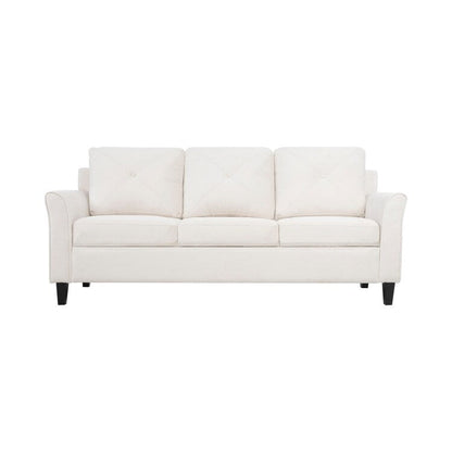 Canapé capitonné Raelynn, canapé moderne et abordable – Canapé en microfibre pour petits espaces, salon, chambre