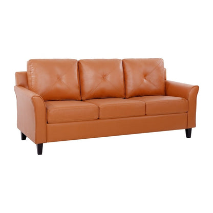 Canapé capitonné Raelynn, canapé moderne et abordable – Canapé en microfibre pour petits espaces, salon, chambre