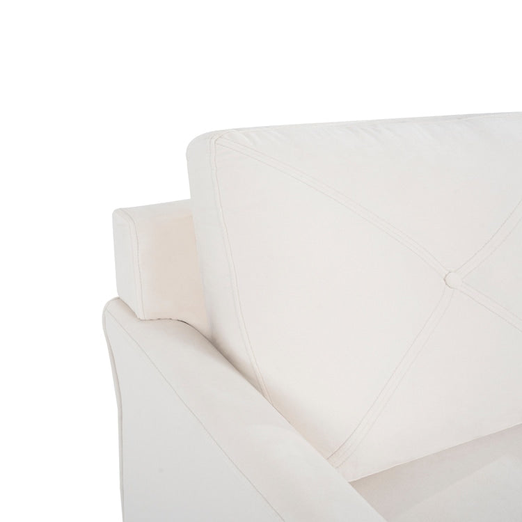 Canapé capitonné Raelynn, canapé moderne et abordable – Canapé en microfibre pour petits espaces, salon, chambre