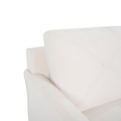 Canapé capitonné Raelynn, canapé moderne et abordable – Canapé en microfibre pour petits espaces, salon, chambre