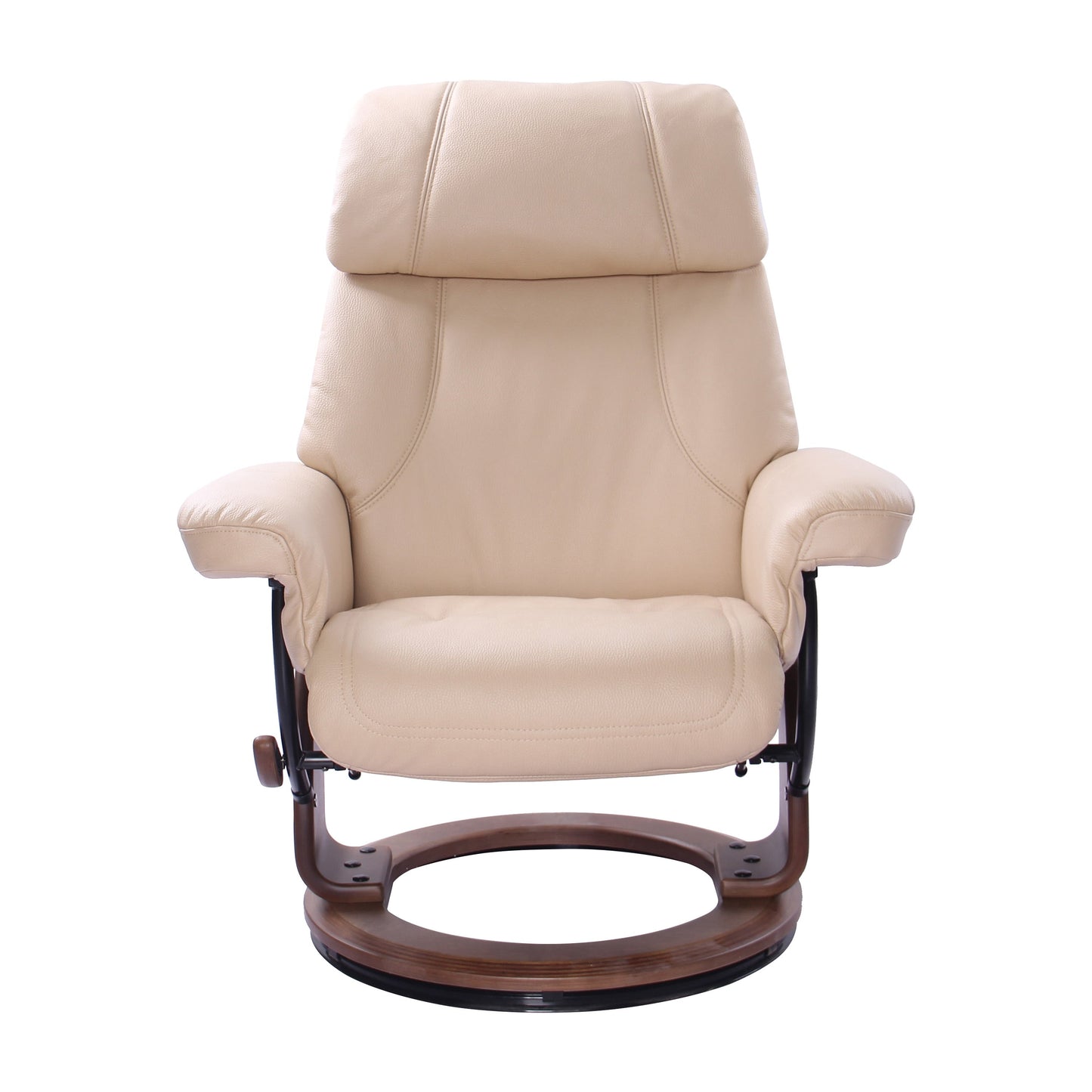 Fauteuil inclinable confortable Ramadi avec pouf assorti