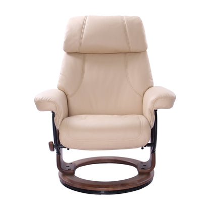 Fauteuil inclinable confortable Ramadi avec pouf assorti