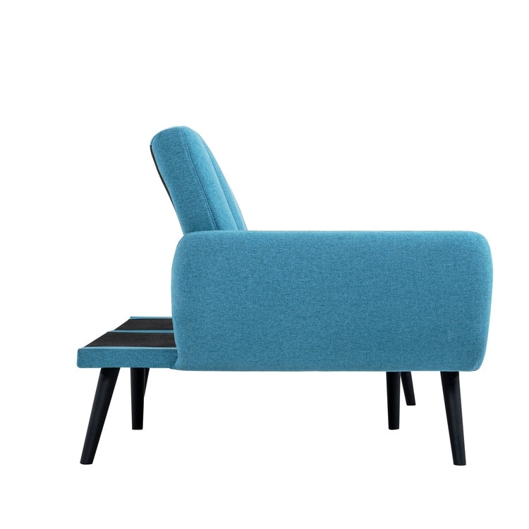 Canapé-lit futon moderne, canapé-lit futon convertible, canapé-lit en lin à dossier divisé pour salon