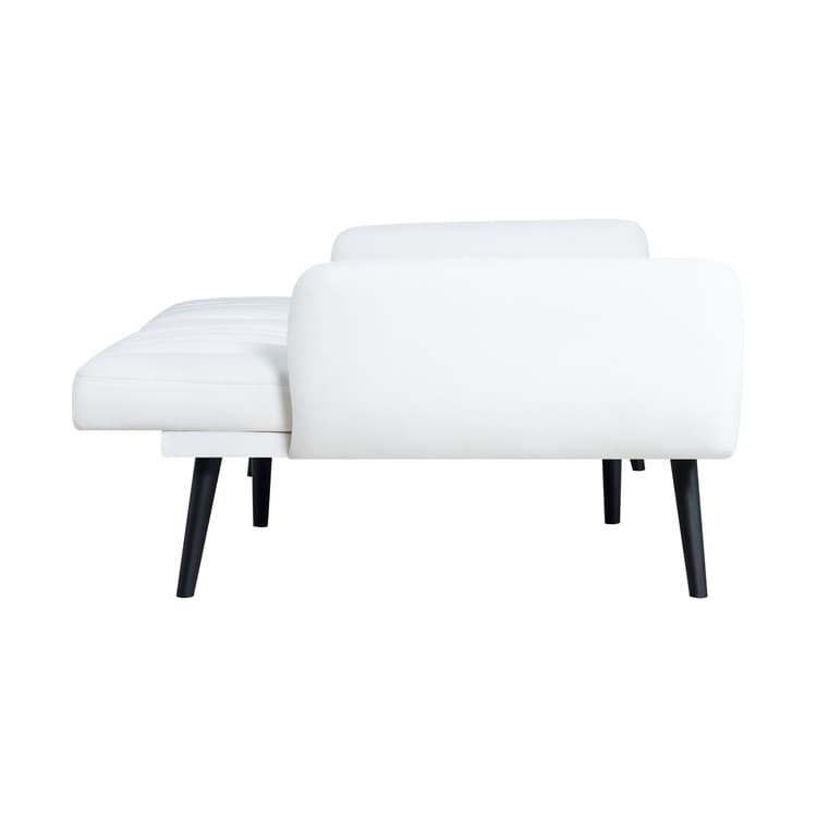 Canapé-lit futon moderne, canapé-lit futon convertible, canapé-lit en lin à dossier divisé pour salon