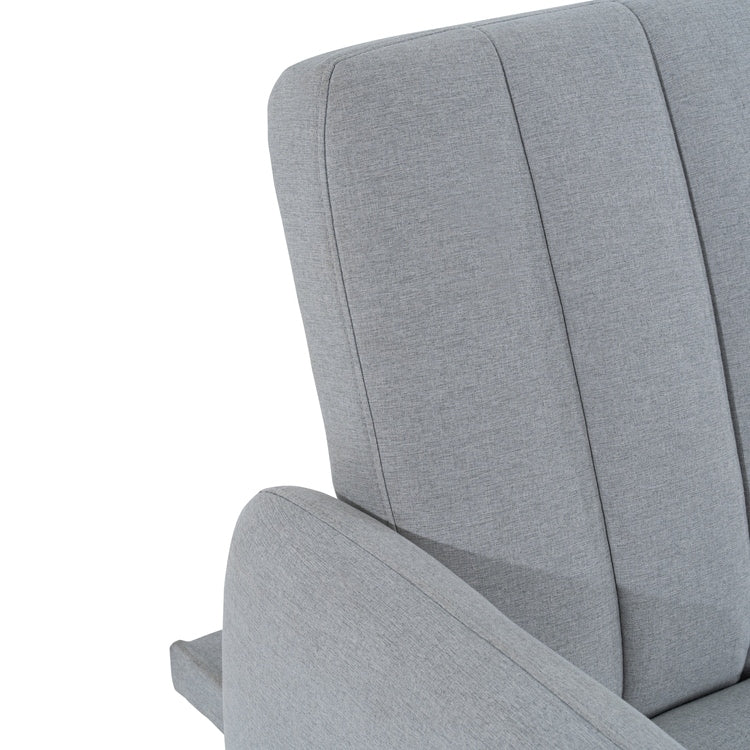 Canapé-lit futon moderne, canapé-lit futon convertible, canapé-lit en lin à dossier divisé pour salon