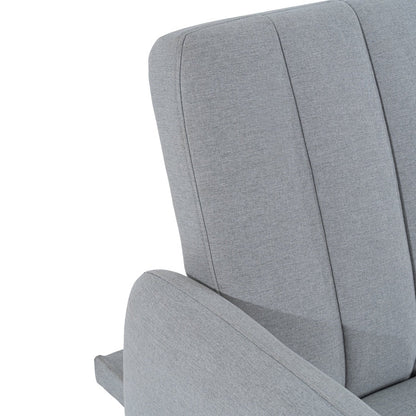 Canapé-lit futon moderne, canapé-lit futon convertible, canapé-lit en lin à dossier divisé pour salon