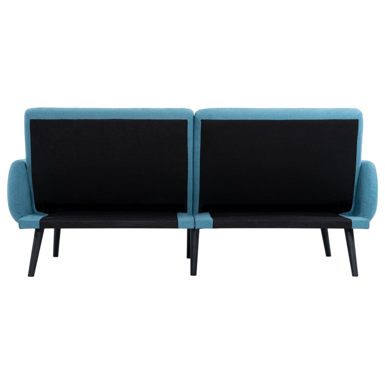 Canapé-lit futon moderne, canapé-lit futon convertible, canapé-lit en lin à dossier divisé pour salon