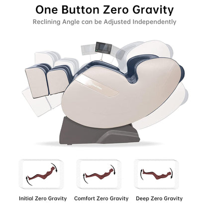 Fauteuil de massage chauffant Ukuowu Favor-03 Plus ADV avec écran LCD, double cœur S Track, contrôle par application, Shiatsu zéro gravité