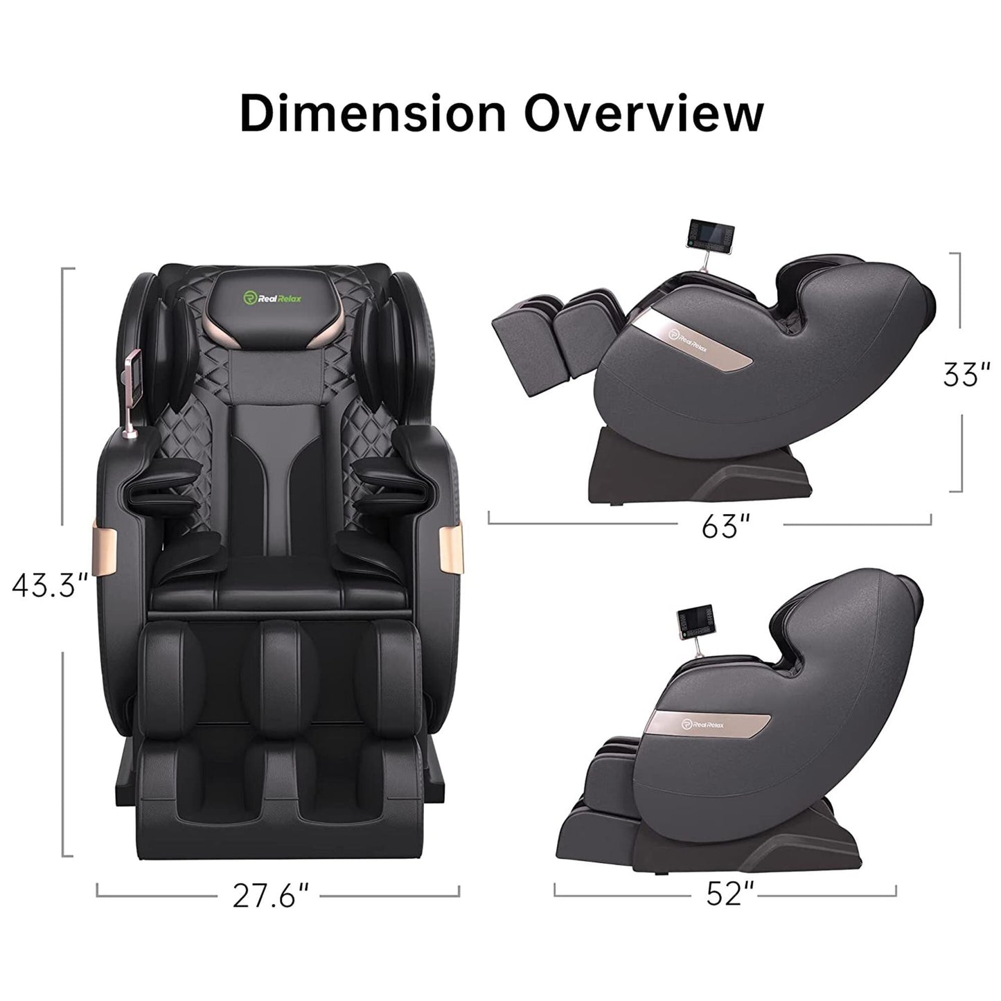 Fauteuil de massage chauffant Ukuowu Favor-03 Plus ADV avec écran LCD, double cœur S Track, contrôle par application, Shiatsu zéro gravité