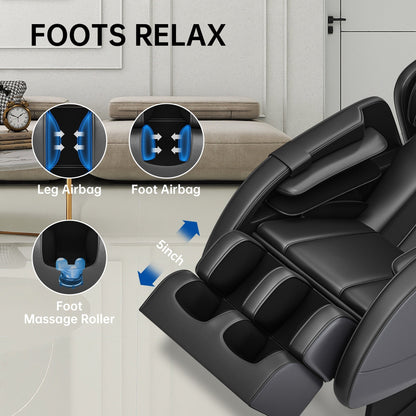Fauteuil de massage chauffant pour tout le corps Ukuowu Favor-MM350 avec mode zéro gravité et lecteur de musique Bluetooth