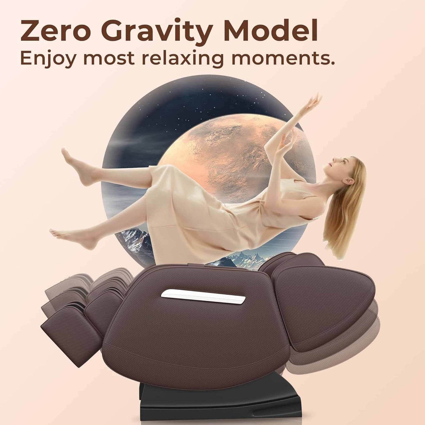 Fauteuil de massage chauffant pour tout le corps Ukuowu Favor-MM350 avec mode zéro gravité et lecteur de musique Bluetooth
