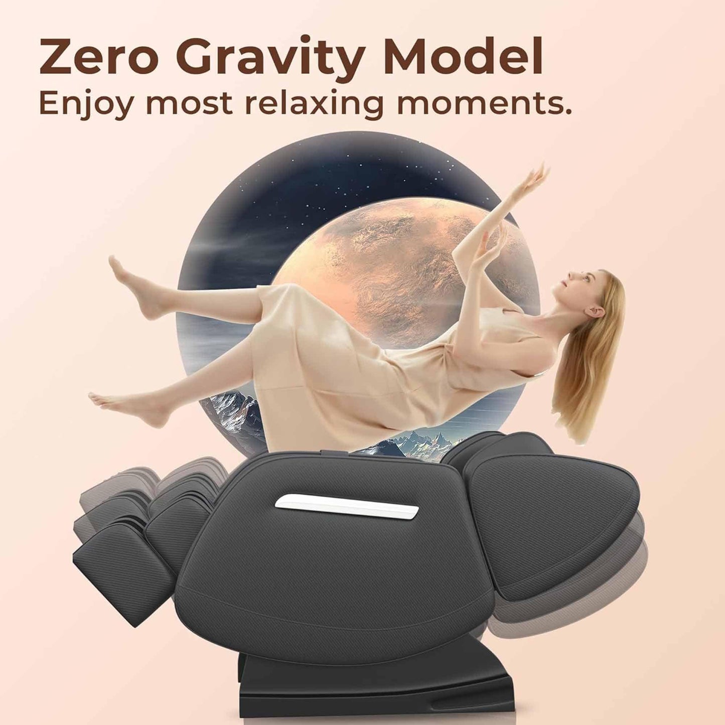 Fauteuil de massage chauffant pour tout le corps Ukuowu Favor-MM350 avec mode zéro gravité et lecteur de musique Bluetooth