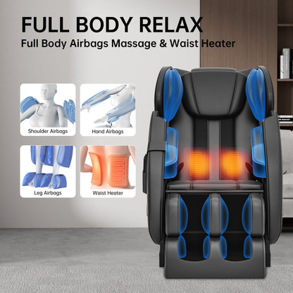 Fauteuil de massage chauffant pour tout le corps Ukuowu Favor-MM350 avec mode zéro gravité et lecteur de musique Bluetooth