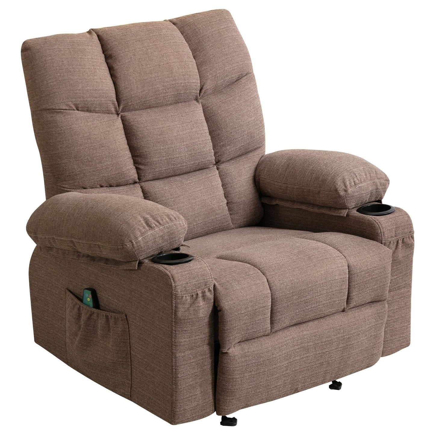 Fauteuil inclinable massant et chauffant avec USB