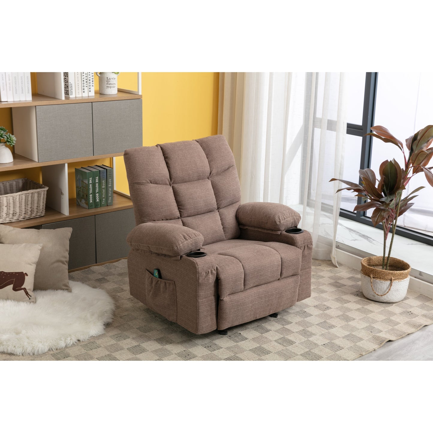 Fauteuil inclinable massant et chauffant avec USB