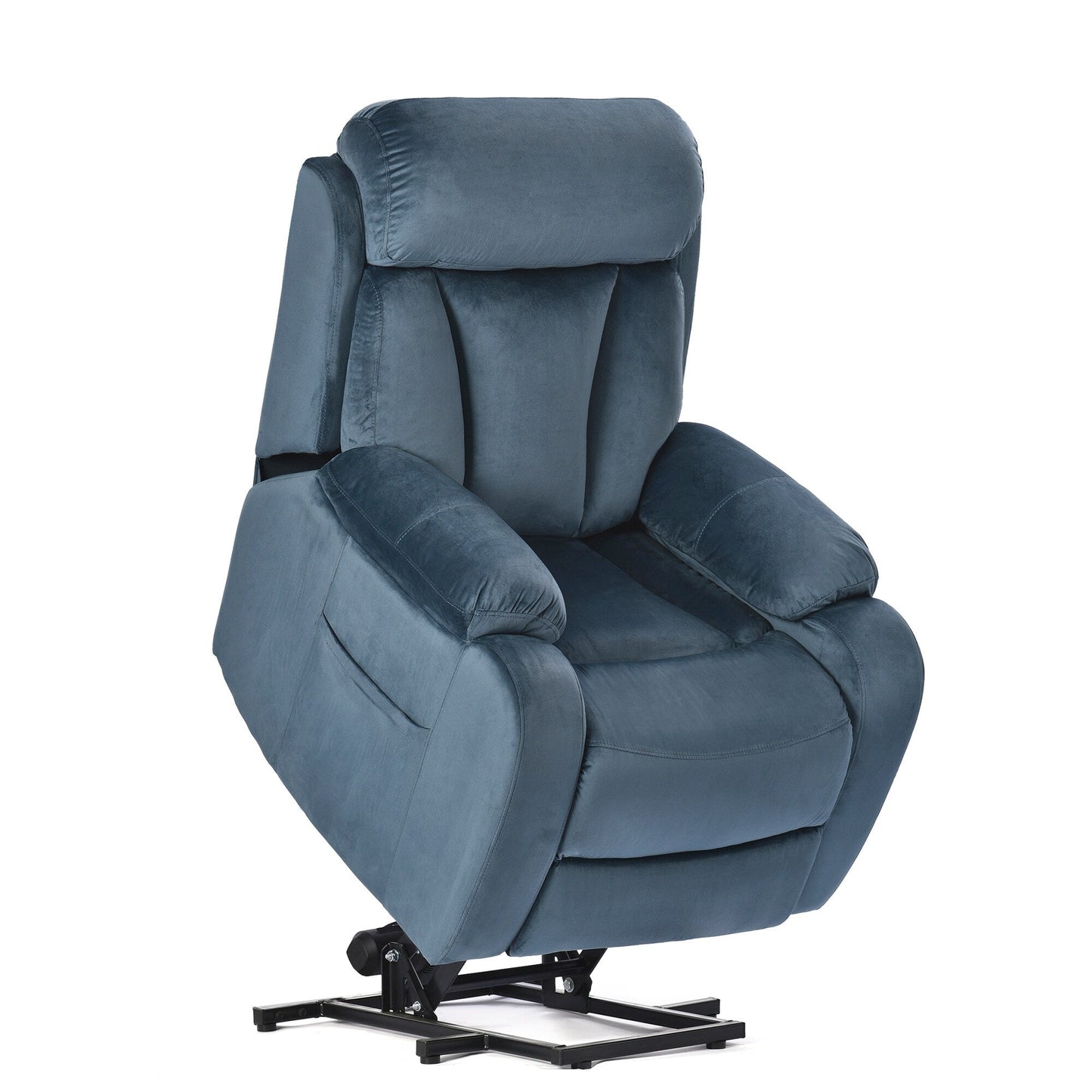 Fauteuil inclinable d'une capacité de 330 lb, siège large avec oreillers rembourrés, télécommande et inclinaison à 180°