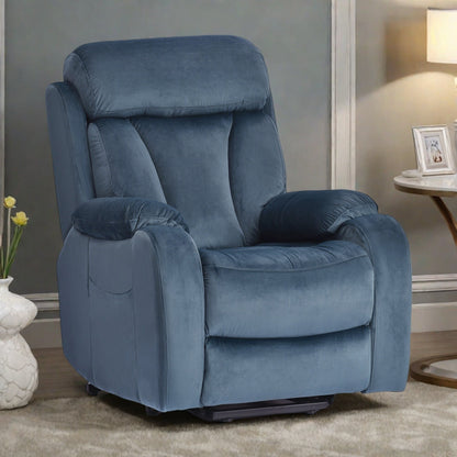 Fauteuil inclinable d'une capacité de 330 lb, siège large avec oreillers rembourrés, télécommande et inclinaison à 180°