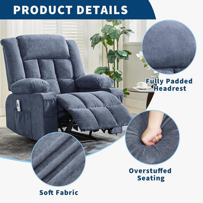 Fauteuil inclinable télécommandé avec chauffage et massage