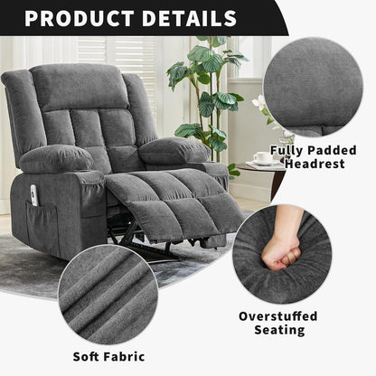 Fauteuil inclinable télécommandé avec chauffage et massage