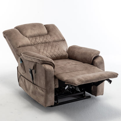 Fauteuil inclinable avec moteur silencieux OKIN - Inclinaison à 180°, télécommande, dossier/repose-pieds séparé