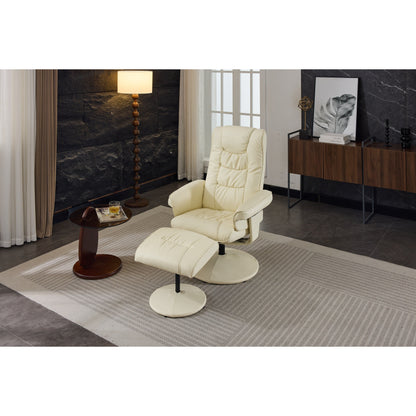 Fauteuil inclinable avec pouf