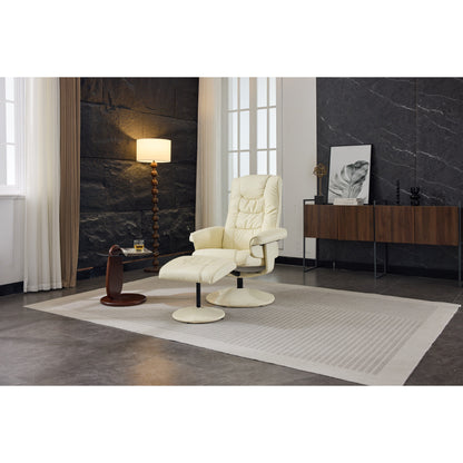 Fauteuil inclinable avec pouf