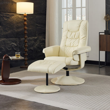 Fauteuil inclinable avec pouf