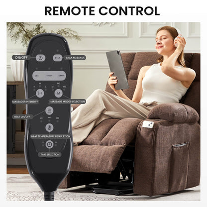 Fauteuil inclinable, fauteuil de massage inclinable et chauffant, fauteuil électrique releveur pour home cinéma, pour salon