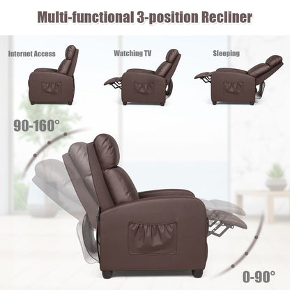 Fauteuil de massage inclinable, canapé simple ergonomique réglable avec rembourrage