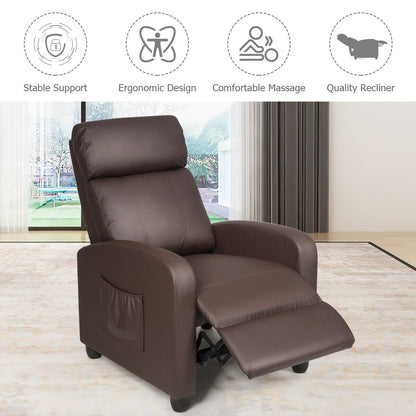 Fauteuil de massage inclinable, canapé simple ergonomique réglable avec rembourrage