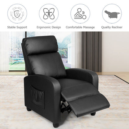 Fauteuil de massage inclinable, canapé simple ergonomique réglable avec rembourrage