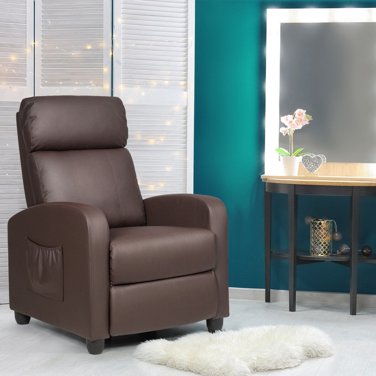 Fauteuil de massage inclinable, canapé simple ergonomique réglable avec rembourrage