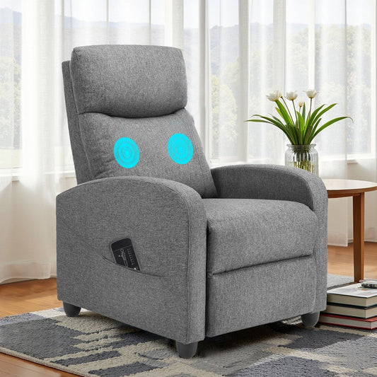 Fauteuil inclinable de massage, petit fauteuil de cinéma maison réglable pour salon et adultes