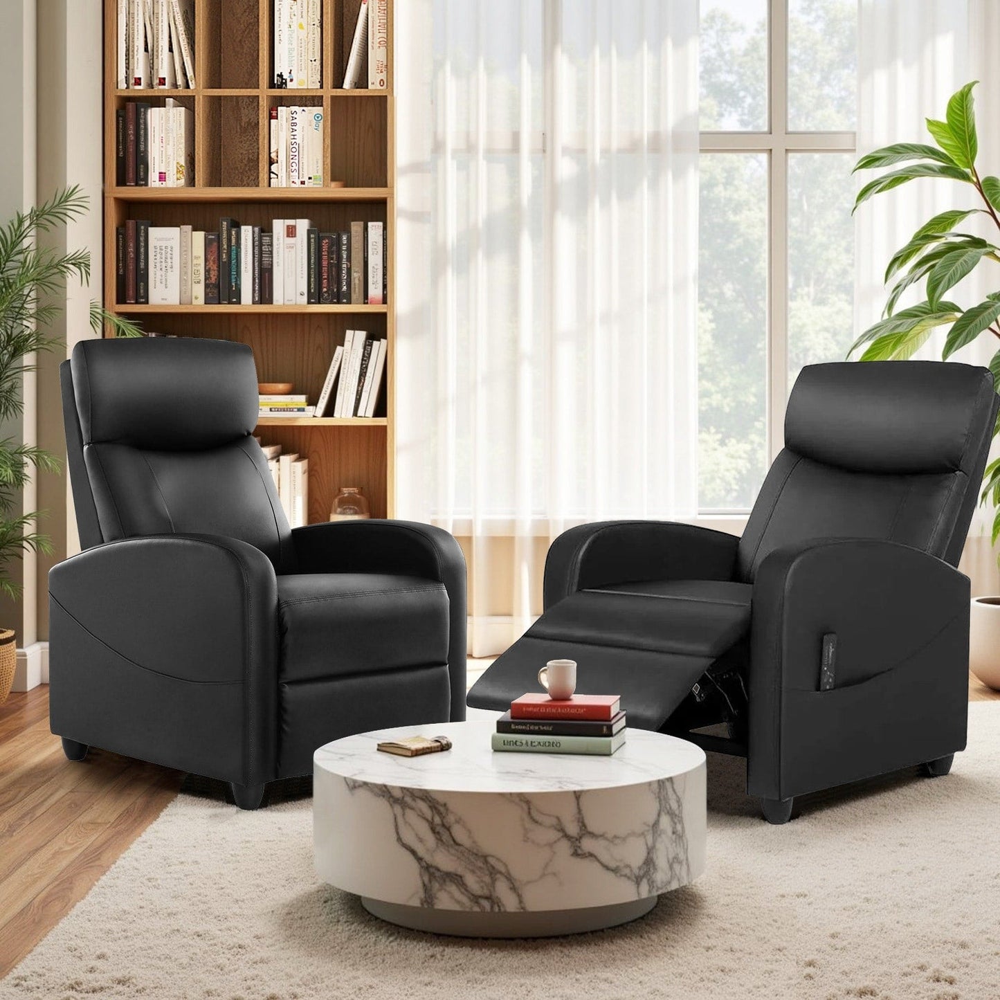 Fauteuil inclinable de massage, petit fauteuil de cinéma maison réglable pour salon et adultes