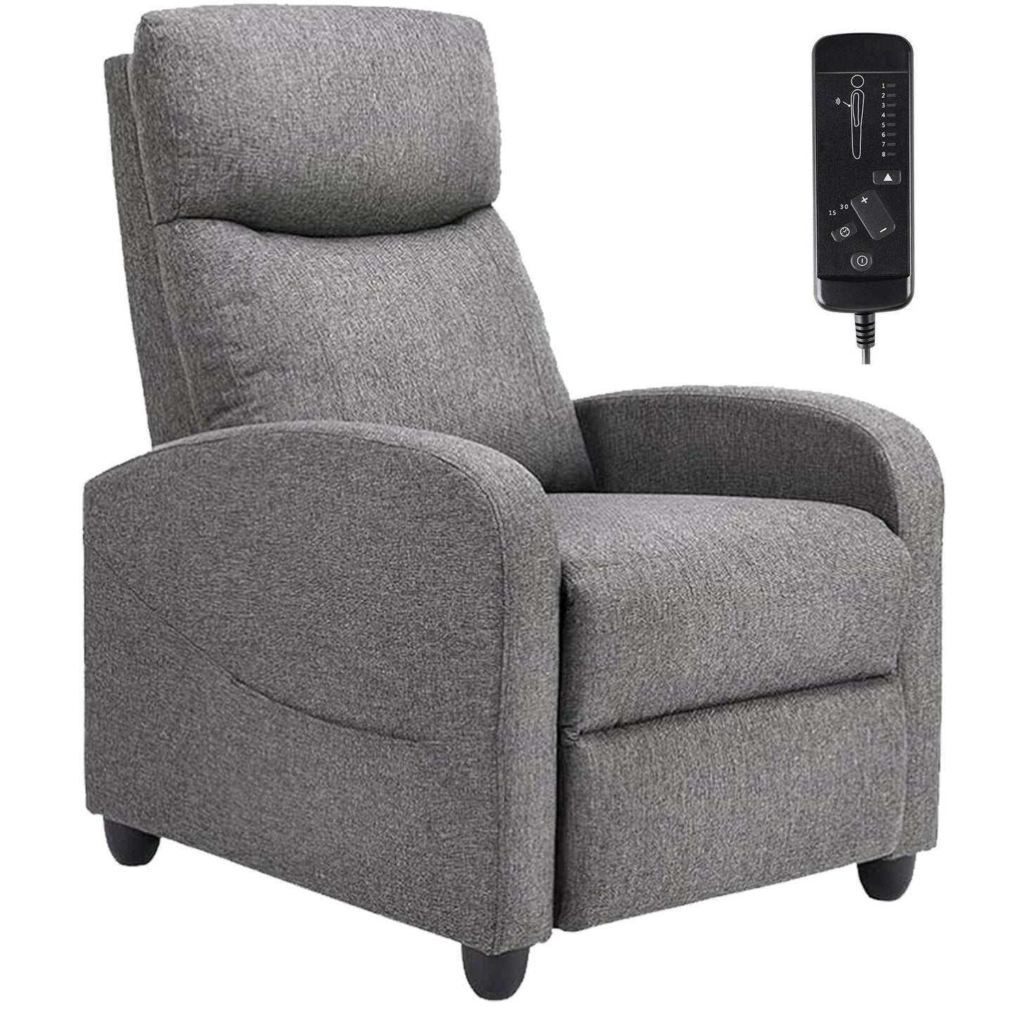 Fauteuil inclinable de massage, petit fauteuil de cinéma maison réglable pour salon et adultes