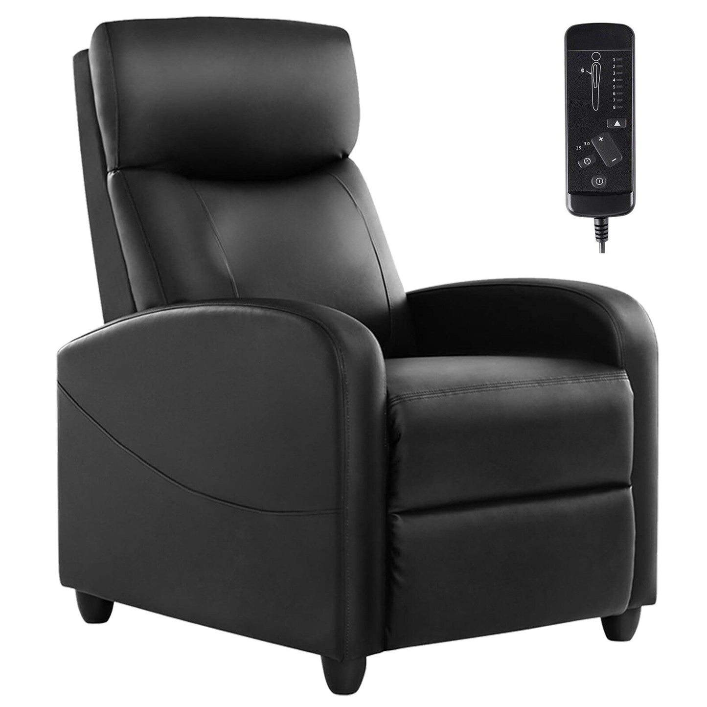 Fauteuil inclinable de massage, petit fauteuil de cinéma maison réglable pour salon et adultes