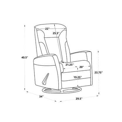 Fauteuil inclinable à bascule, fauteuil inclinable pivotant, fauteuil d'appoint